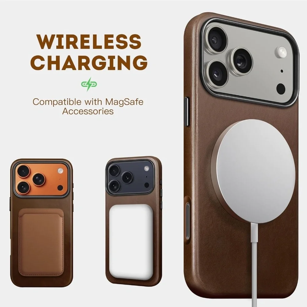 iPhone 17 Pro Max Real Leather Case